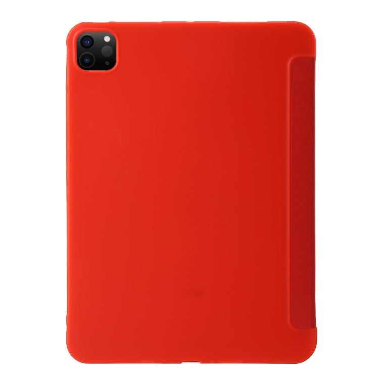 For iPad Pro 11 2024 TPU Deformation Flip Leather Tablet Case with Holder(Red) - iPad Pro 11 2024 Cases by buy2fix | Online Shopping UK | buy2fix