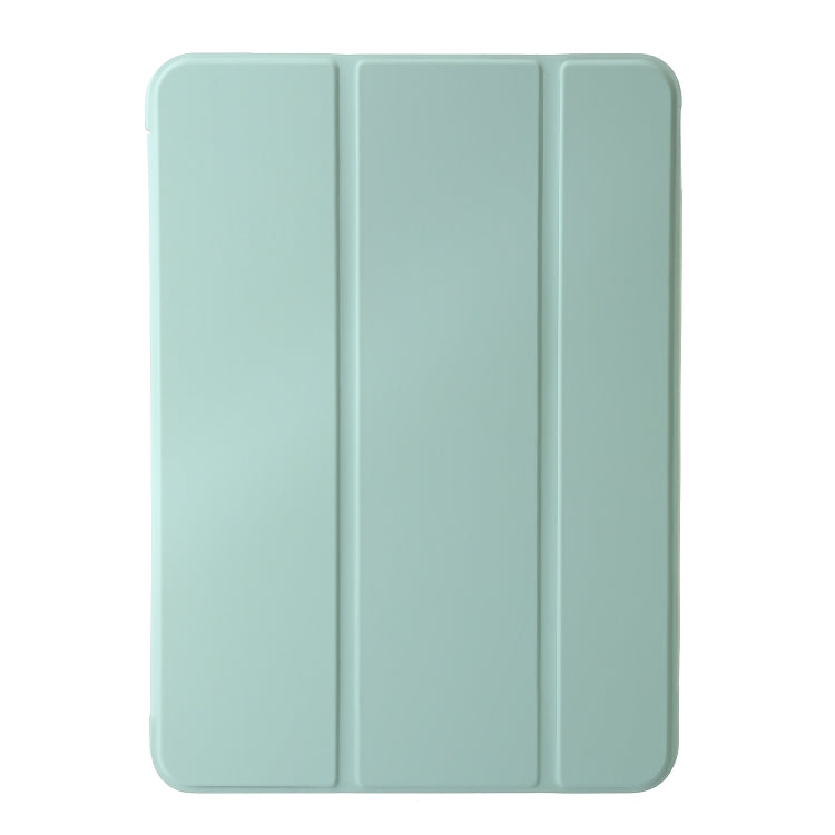 For iPad Air 11 2024 Three-fold Holder Flip Tablet Leather Case(Mint Green) - iPad Air 11 2024 Cases by buy2fix | Online Shopping UK | buy2fix