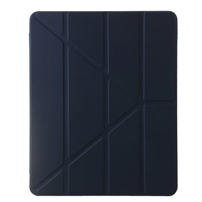 For iPad Pro 11 2024 Clear Acrylic Deformation Leather Tablet Case(Dark Blue) - iPad Pro 11 2024 Cases by buy2fix | Online Shopping UK | buy2fix