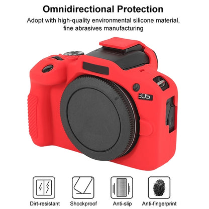 For Canon EOS R100 Glossy Soft Silicone Protective Case(Red) - Protective Case by buy2fix | Online Shopping UK | buy2fix