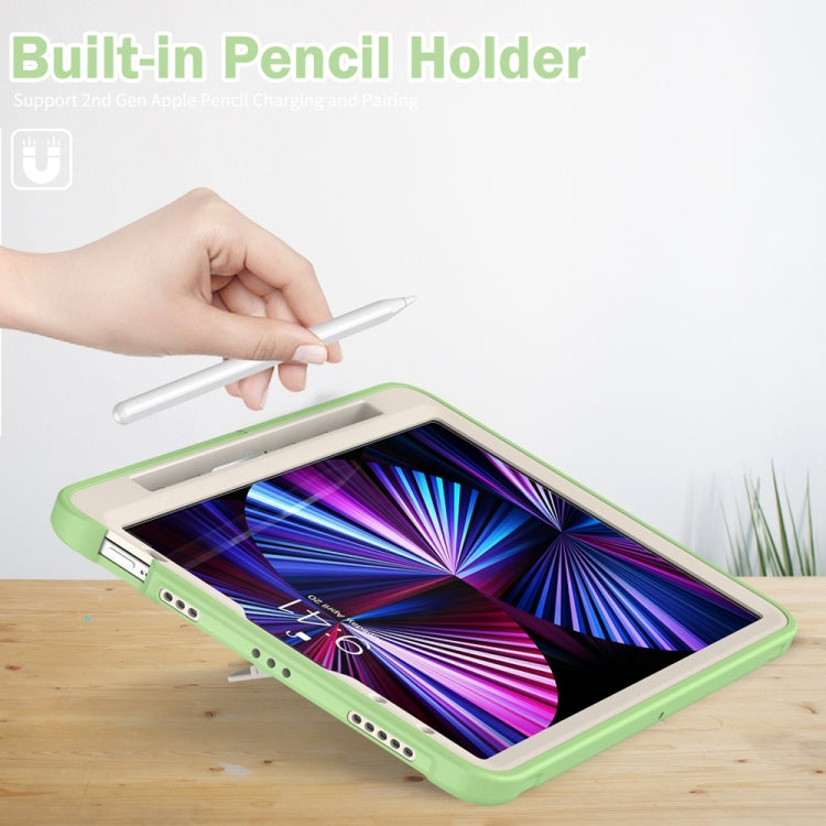 For iPad Pro 11 2024 Spider Wheel Silicone Hybrid PC Tablet Case(Matcha Green) - iPad Pro 11 2024 Cases by buy2fix | Online Shopping UK | buy2fix