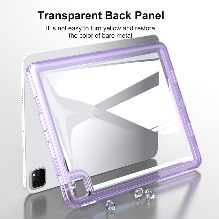 For iPad Air 11 2024 Transparent Acrylic Tablet Case(Light Purple) - iPad Air 11 2024 Cases by buy2fix | Online Shopping UK | buy2fix