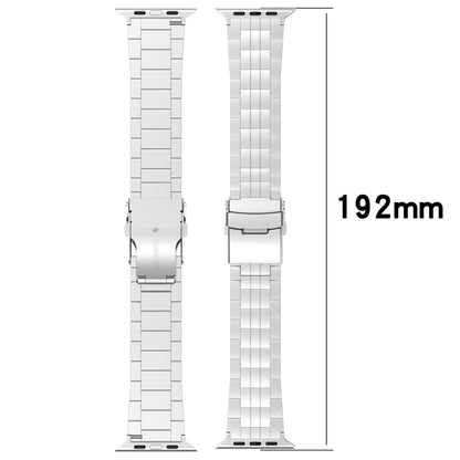 For Apple Watch SE 2023 40mm Armor 5-bead Titanium Watch Band(Titanium) - Watch Bands by buy2fix | Online Shopping UK | buy2fix