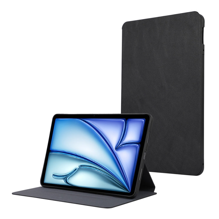 For iPad Air 11 2024 TPU Flip Tablet Protective Leather Case(Black) - iPad Air 11 2024 Cases by buy2fix | Online Shopping UK | buy2fix