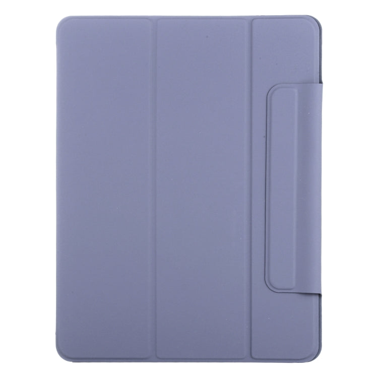 For iPad Air 13 2024 Double-sided Clip Fixed Buckle Magnetic PU Leather Smart Tablet Case(Purple) - iPad Air 13 2024 Cases by buy2fix | Online Shopping UK | buy2fix