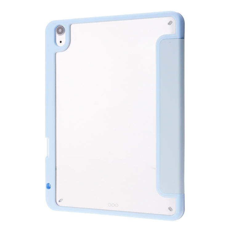 For iPad Air 11 2024 Deformation Transparent Acrylic Leather Tablet Case(Light Blue) - iPad Air 11 2024 Cases by buy2fix | Online Shopping UK | buy2fix