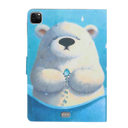 For iPad Pro 11 2024 Voltage Coloured Drawing Smart Leather Tablet Case(Polar Bear) - iPad Pro 11 2024 Cases by buy2fix | Online Shopping UK | buy2fix