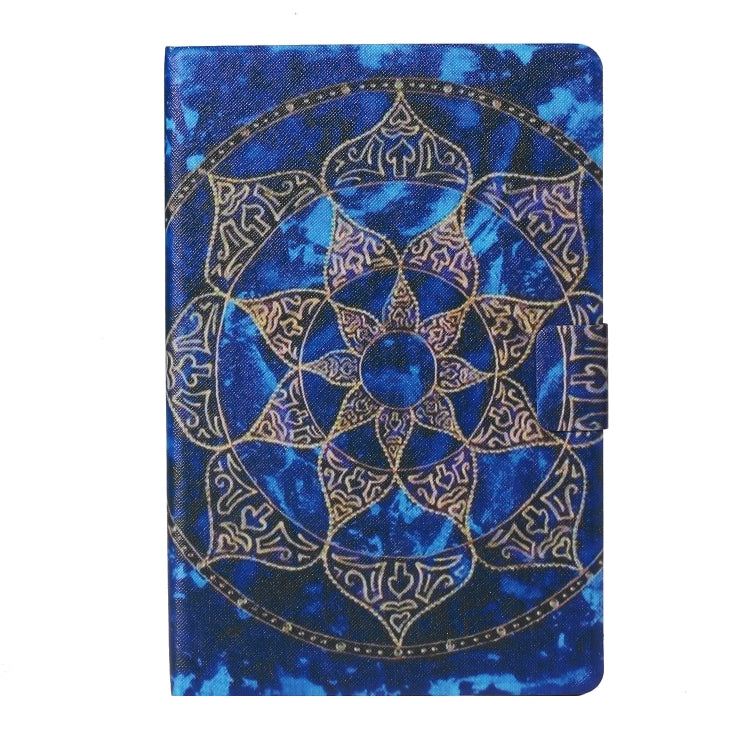 For iPad Pro 11 2024 Voltage Coloured Drawing Smart Leather Tablet Case(Blue Mandala) - iPad Pro 11 2024 Cases by buy2fix | Online Shopping UK | buy2fix