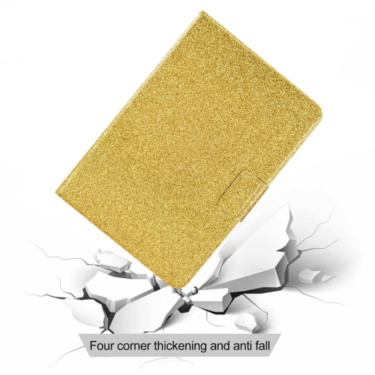 For iPad Pro 11 2024 Varnish Glitter Powder Smart Leather Tablet Case(Yellow) - iPad Pro 11 2024 Cases by buy2fix | Online Shopping UK | buy2fix