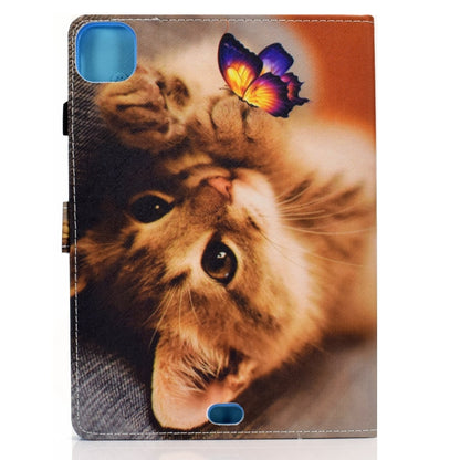 For iPad Pro 11 2024 Painted Stitching Smart Leather Tablet Case(Butterfly Cat) - iPad Pro 11 2024 Cases by buy2fix | Online Shopping UK | buy2fix