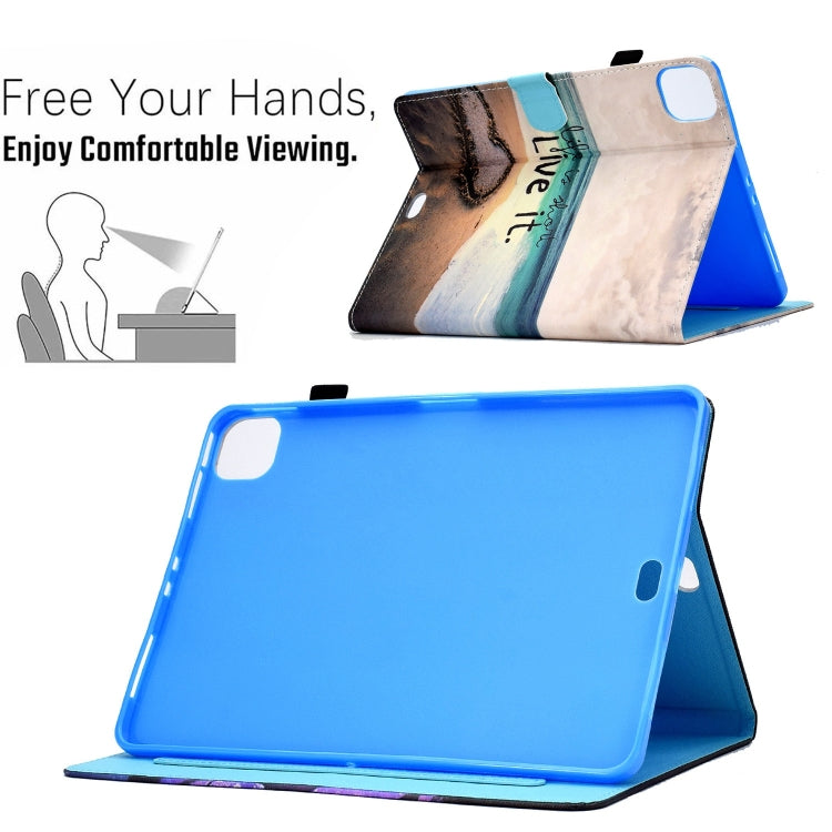 For iPad Pro 11 2024 Painted Stitching Smart Leather Tablet Case(Love) - iPad Pro 11 2024 Cases by buy2fix | Online Shopping UK | buy2fix