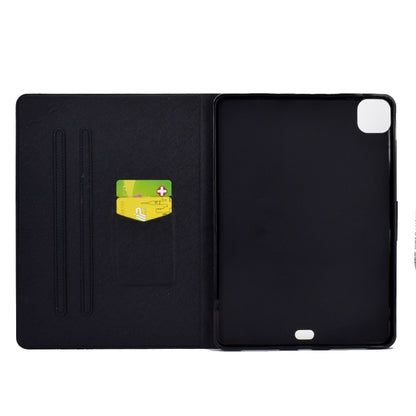 For iPad Pro 11 2024 Colored Drawing Smart Leather Tablet Case(Kitty) - iPad Pro 11 2024 Cases by buy2fix | Online Shopping UK | buy2fix