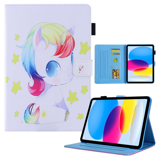 For iPad Pro 11 2024 Colored Drawing Leather Smart Tablet Case(Unicorn Baby) - iPad Pro 11 2024 Cases by buy2fix | Online Shopping UK | buy2fix