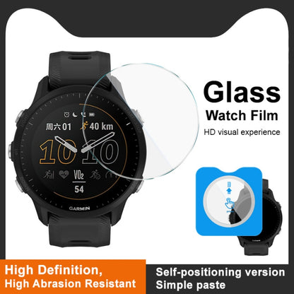 For Garmin Forerunner 955 IMAK Tempered Glass Watch Protective Film Self-contained Positioning Version - Screen Protector by imak | Online Shopping UK | buy2fix