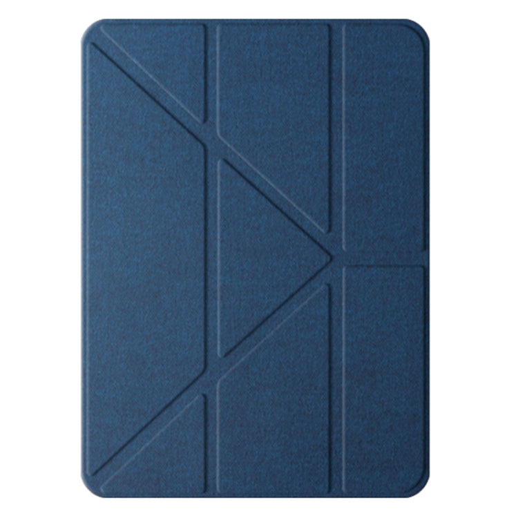 For iPad Pro 11 2024 Mutural Multi-fold Smart Leather Tablet Case(Blue) - iPad Pro 11 2024 Cases by Mutural | Online Shopping UK | buy2fix