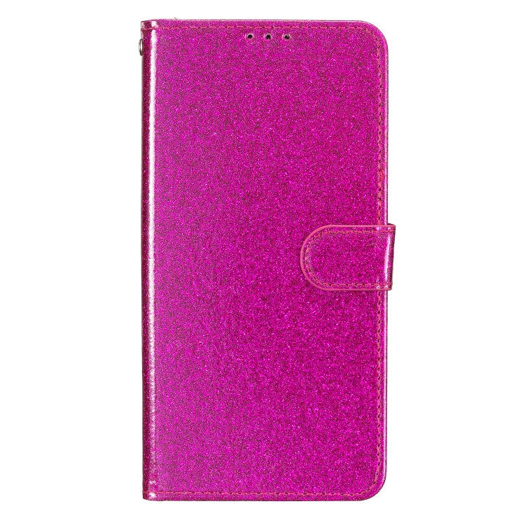 For Google Pixel 9 Pro XL Glitter Powder Flip Leather Phone Case(Rose Red) - Google Cases by buy2fix | Online Shopping UK | buy2fix