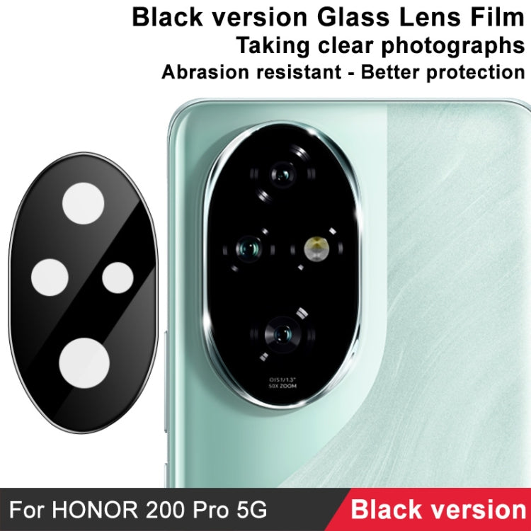 For Honor 200 Pro IMAK Rear Camera Lens Glass Film Black Version - Other by imak | Online Shopping UK | buy2fix