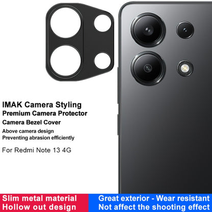 For Xiaomi Redmi Note 13 4G Global IMAK Metal Camera Lens Protector Cover - For Xiaomi by imak | Online Shopping UK | buy2fix