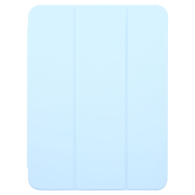 For iPad Air 13 2024 GEBEI Acrylic TPU 3-folding Rotating Smart Tablet Leather Case withh Pen Slot(Sky Blue) - iPad Air 13 2024 Cases by GEBEI | Online Shopping UK | buy2fix