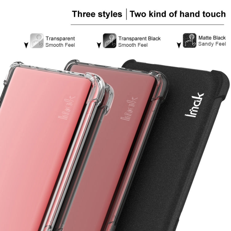 For Sony Xperia 1 VI imak Shockproof Airbag TPU Phone Case(Matte Black) - Sony Cases by imak | Online Shopping UK | buy2fix