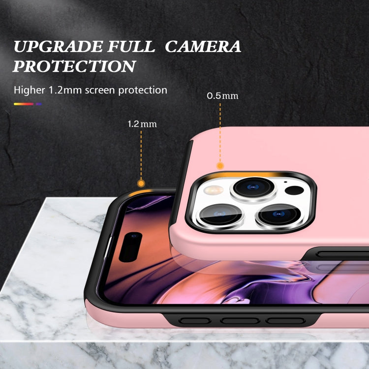 For iPhone 16 Magnetic Ring Holder Phone Case(Rose Gold) - iPhone 16 Cases by buy2fix | Online Shopping UK | buy2fix