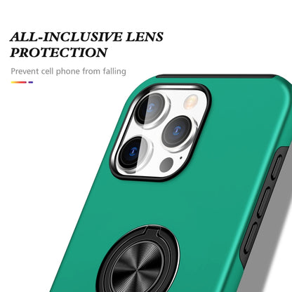 For iPhone 16 Magnetic Ring Holder Phone Case(Dark Green) - iPhone 16 Cases by buy2fix | Online Shopping UK | buy2fix