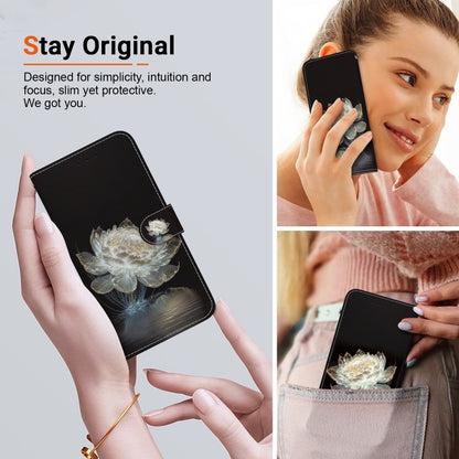 For Xiaomi Redmi K70 Pro / K70 Crystal Texture Colored Drawing Leather Phone Case(Crystal Peony) - K70 Cases by buy2fix | Online Shopping UK | buy2fix