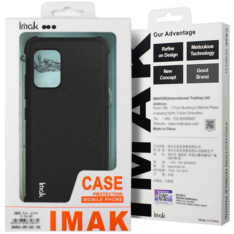 For Realme GT 6 5G Global imak Shockproof Airbag TPU Phone Case(Matte Black) - Realme Cases by imak | Online Shopping UK | buy2fix