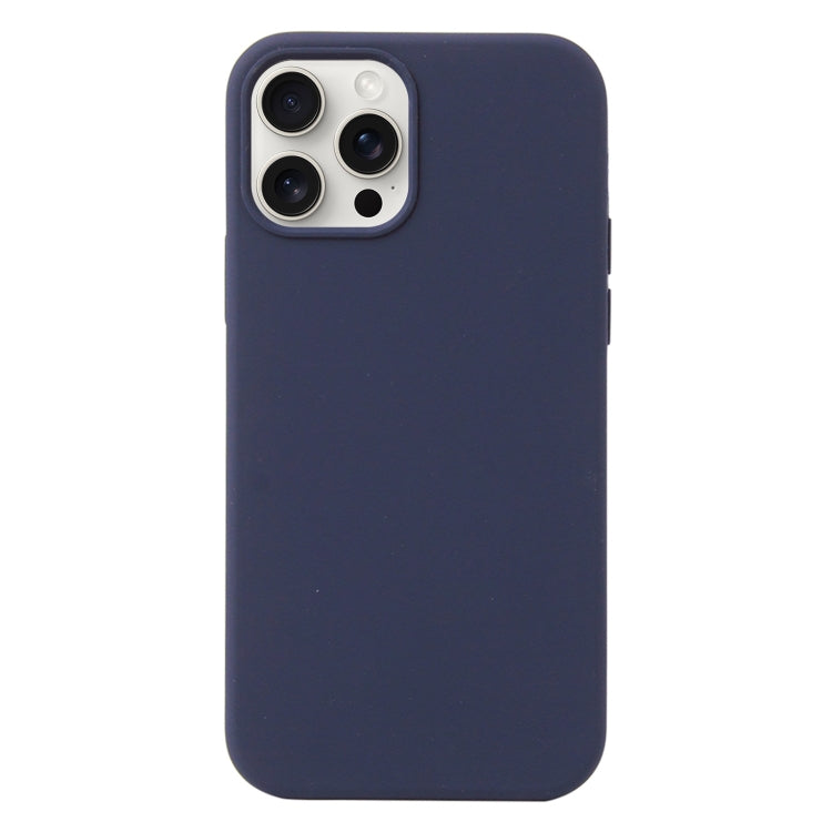 For iPhone 16 Pro Liquid Silicone Phone Case(Midnight Blue) - iPhone 16 Pro Cases by buy2fix | Online Shopping UK | buy2fix