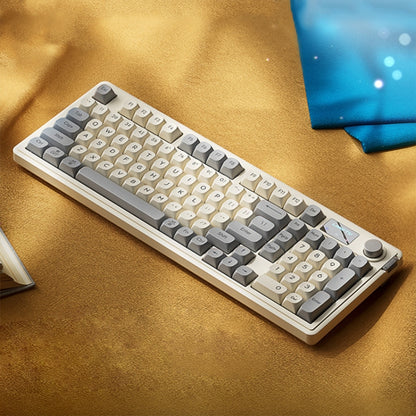 LANGTU L98 Wired RGB Mechanical Gaming Keyboard(Cream White) - Wired Keyboard by LANGTU | Online Shopping UK | buy2fix