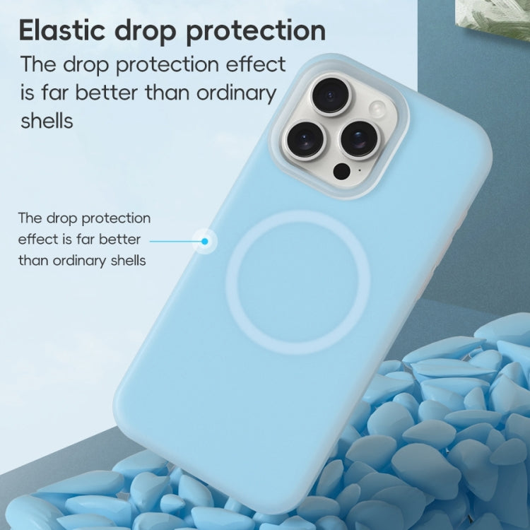 For iPhone 16 Pro Jelly Liquid Silicone MagSafe Magnetic Phone Case(Mint Mambo) - iPhone 16 Pro Cases by buy2fix | Online Shopping UK | buy2fix