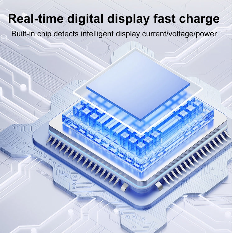 60W 10Gbps Intelligent Digital Display Fast Charge Adapter USB-A to USB-A - Converter & Adapter by buy2fix | Online Shopping UK | buy2fix