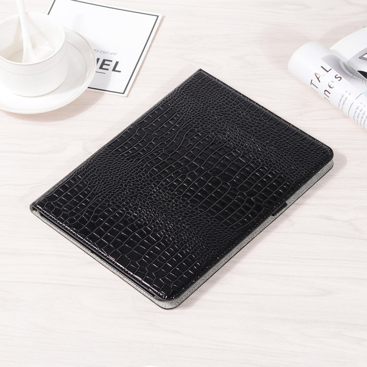 For iPad Pro 13  2024 Crocodile Texture Leather Tablet Case(Black) - iPad Pro 13 2024 Cases by buy2fix | Online Shopping UK | buy2fix