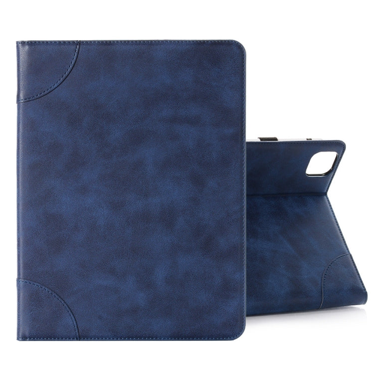 Retro Book Style Leather Tablet Case For iPad Pro 11 2024(Navy Blue) - iPad Pro 11 2024 Cases by buy2fix | Online Shopping UK | buy2fix