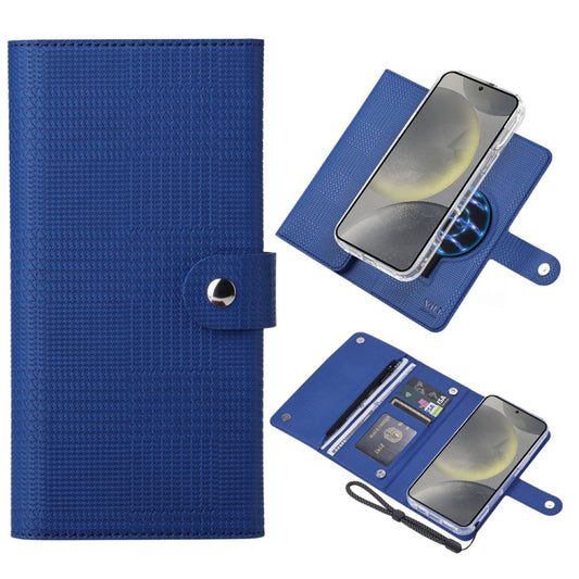 For Samsung Galaxy S24 5G ViLi GHB-C Series RFID MagSafe Magnetic Flip Leather Phone Case(Blue) - Galaxy S24 5G Cases by ViLi | Online Shopping UK | buy2fix