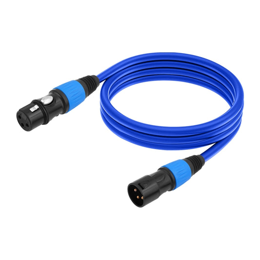 JC1015 XLR 3pin Male to Female Audio Cable, Length:5m(Blue) - Microphone Audio Cable & Connector by buy2fix | Online Shopping UK | buy2fix