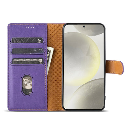 For Motorola Moto G Play 2024 N.BEKUS CSJ-P1 Solid Color Leather Phone Case(Purple) - Motorola Cases by N.BEKUS | Online Shopping UK | buy2fix