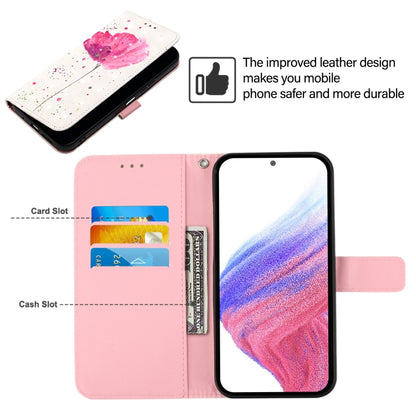 For Redmi K70 Ultra 5G Global 3D Painting Horizontal Flip Leather Phone Case(Flower) - Xiaomi Cases by buy2fix | Online Shopping UK | buy2fix