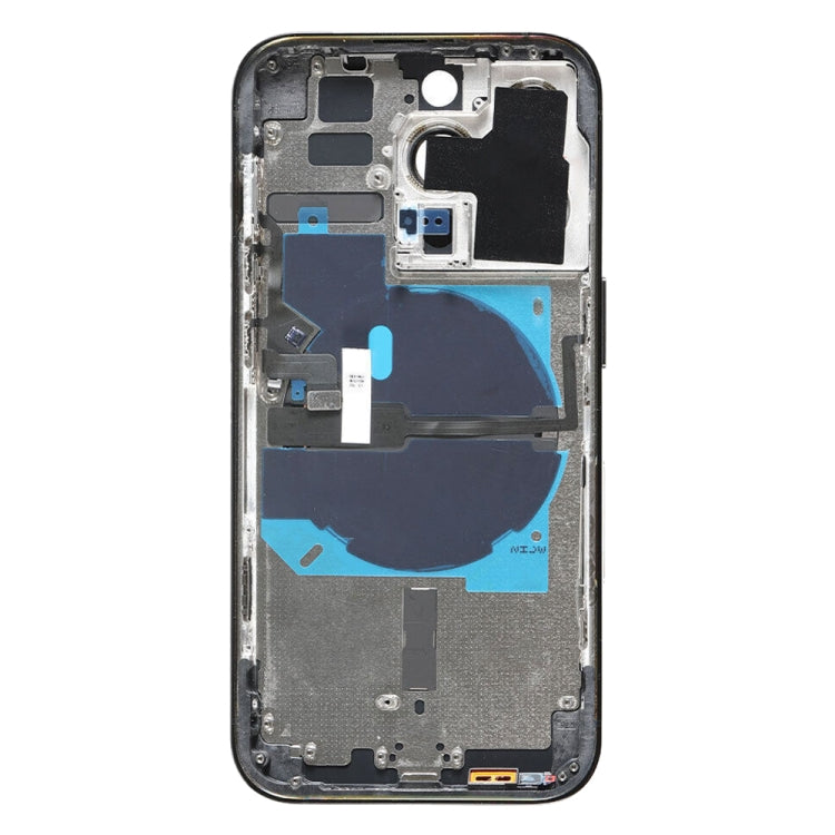 For iPhone 14 Pro Battery Back Cover with Power + Volume Flex Cable + Wireless Charging Module, Version:China Version(Black) - Back Cover by buy2fix | Online Shopping UK | buy2fix