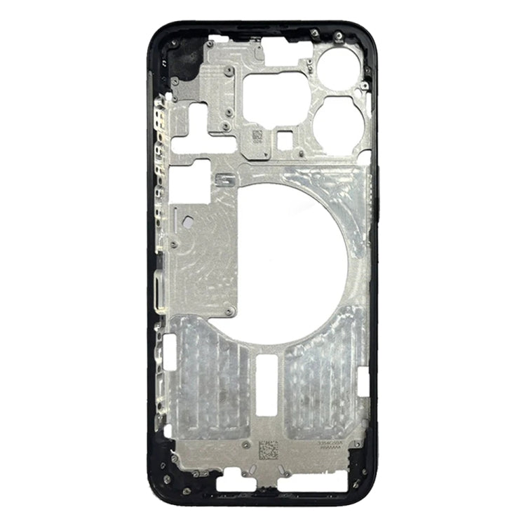 For iPhone 15 Pro Max Middle Frame Bezel Plate with Side Keys + Card Tray, Version:China Version(Black) - LCD Related Parts by buy2fix | Online Shopping UK | buy2fix