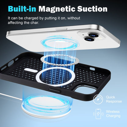 For iPhone 16 Pro Max Ice Feeling Cooling MagSafe Magnetic Phone Case(Navy Blue) - iPhone 16 Pro Max Cases by buy2fix | Online Shopping UK | buy2fix