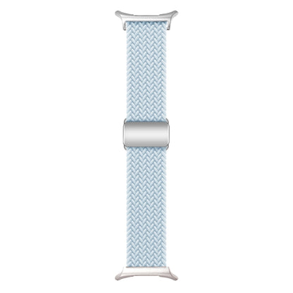 For Samsung Galaxy Watch Ultra 47mm Nylon Loop Magnetic Buckle Watch Band(Fog Blue) - Watch Bands by buy2fix | Online Shopping UK | buy2fix