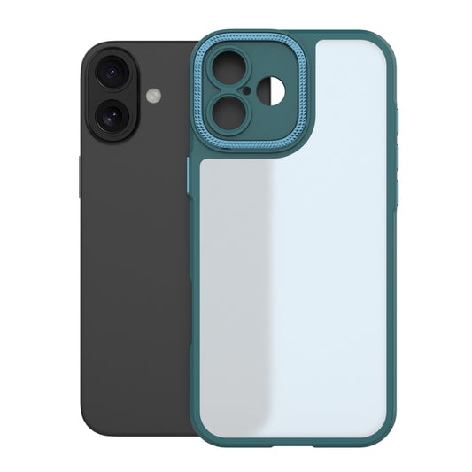 For iPhone 16 Plus Bodyguard Micro Matte PC Hybrid TPU Phone Case(Green) - iPhone 16 Plus Cases by buy2fix | Online Shopping UK | buy2fix