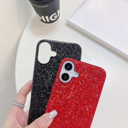 For iPhone 16 Plus Glitter Powder Shockproof TPU Phone Case(Silver) - iPhone 16 Plus Cases by buy2fix | Online Shopping UK | buy2fix