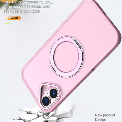 For iPhone 16 Wing Series MagSafe Magnetic Ring Holder Phone Case(Pink) - iPhone 16 Cases by buy2fix | Online Shopping UK | buy2fix