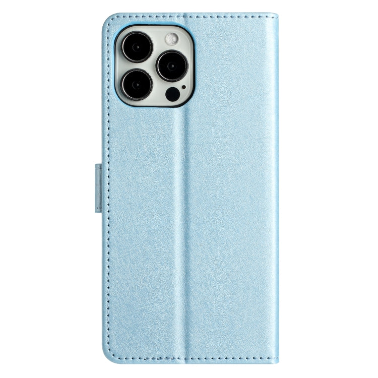 For iPhone 16 Pro Silk Texture Horizontal Flip Leather Phone Case(Light Blue) - iPhone 16 Pro Cases by buy2fix | Online Shopping UK | buy2fix