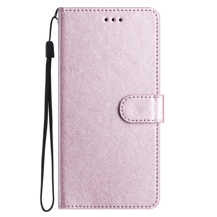 For iPhone 16 Plus Silk Texture Horizontal Flip Leather Phone Case(Rose Pink) - iPhone 16 Plus Cases by buy2fix | Online Shopping UK | buy2fix