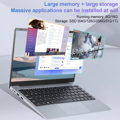 14 inch Windows 11 Laptop, 8GB+512GB, Gen 5th Intel Core i7 CPU, 180 Degree Rotation Axis(Silver) - Others by buy2fix | Online Shopping UK | buy2fix