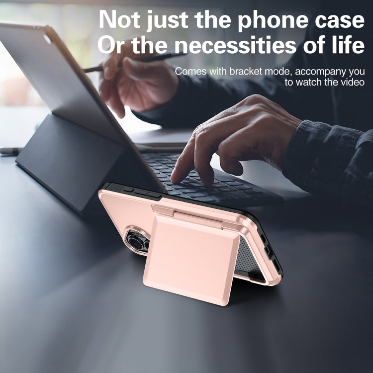 For iPhone 16 Pro Card Slot Holder Phone Case(Black) - iPhone 16 Pro Cases by buy2fix | Online Shopping UK | buy2fix