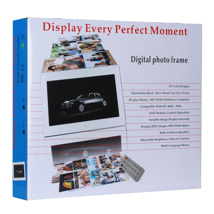 21.5 inch IPS Screen Digital Photo Frame, Plug Type:EU Plug(White) - 15 inch Above by buy2fix | Online Shopping UK | buy2fix